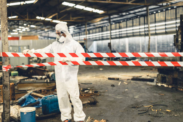 Professional Unattended Death Cleanup technician working in Clayton, IN